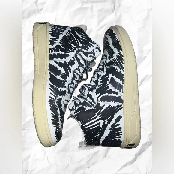 Veja X Marni White and Black Sneakers - Picture 6 of 12